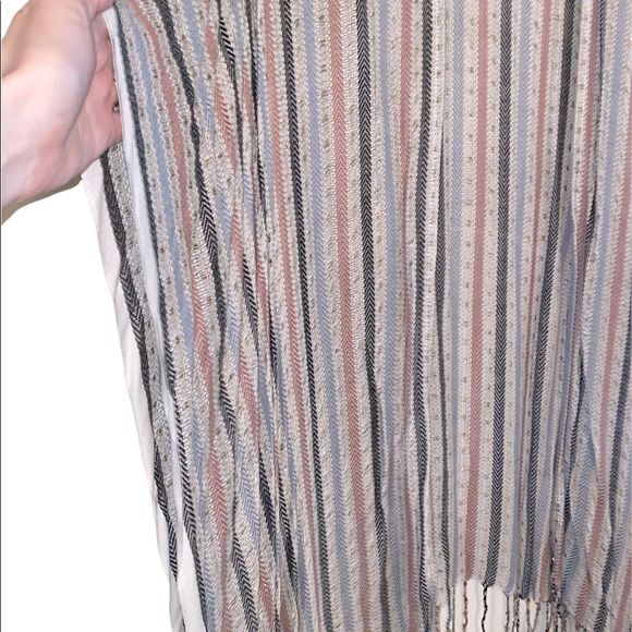 Charming Charlie Striped Tassel Kimono - Picture 2 of 4
